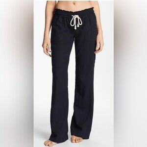 NWT ROXY Oceanside linen drawstring pants. Size M